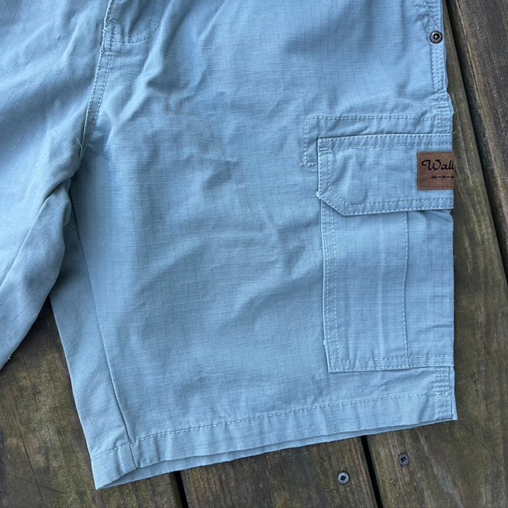 - NWT Walls workwear Green Cargo Shorts Mens Small - Picture 3 of 13